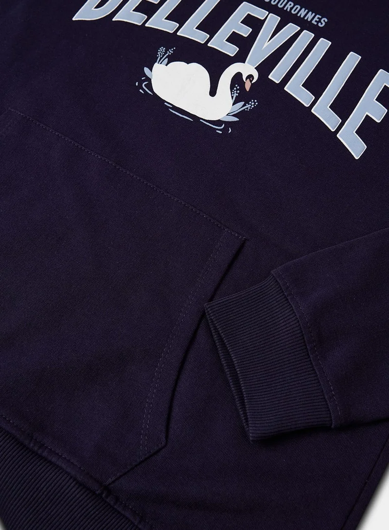 MANGO Kids Belle Slogan Hoodie