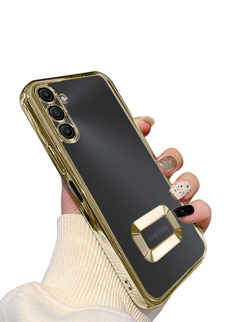Wtech Samsung Galaxy A16 5G 2024 Luxury Plating Raised Lips Camera Hole Case Cover - Gold - Image 2