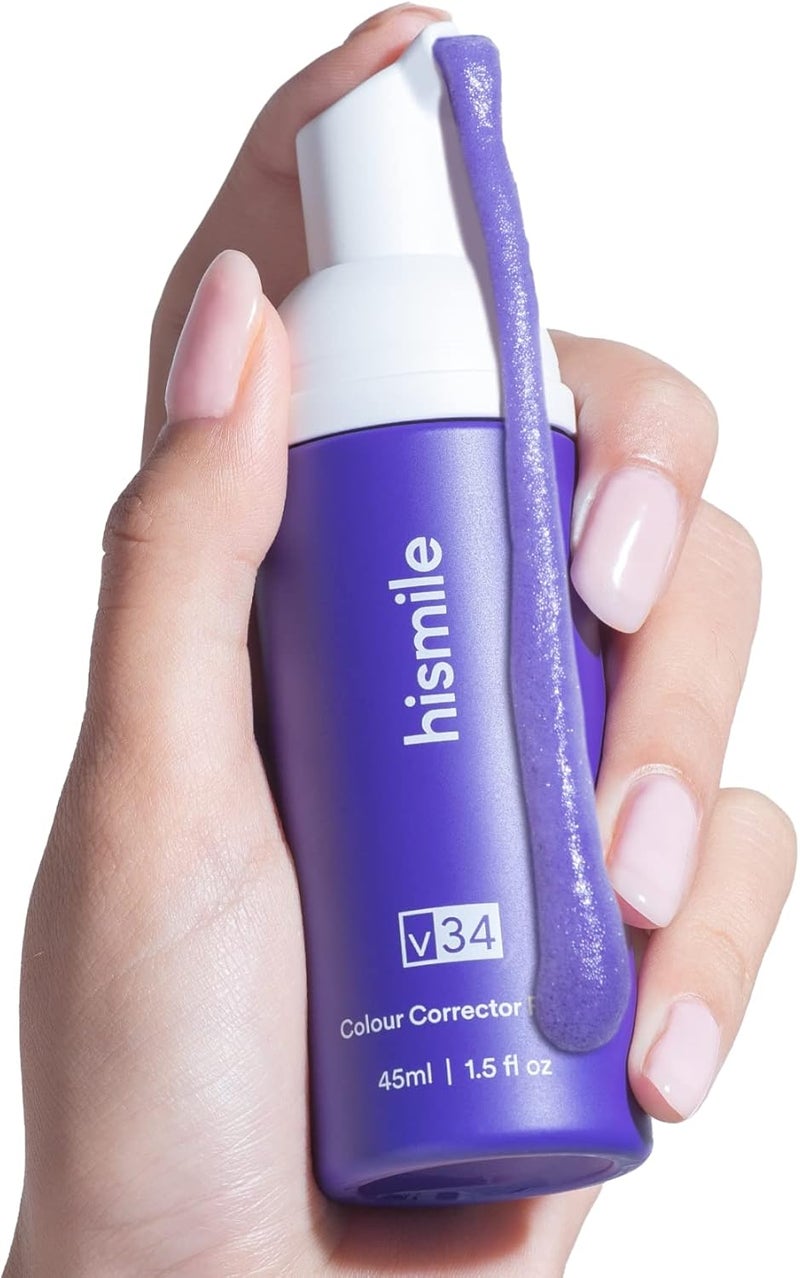 Hismile v34 Foam Colour Corrector - Purple Teeth Whitening and Stain Removal - Image 3