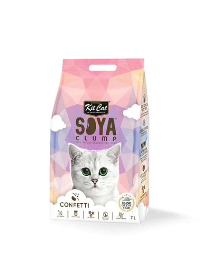 Kit Cat Kit Kat Soybean Mattress “Sand Substitute”, environmentally friendly, biodegradable, colorful, 7 litres