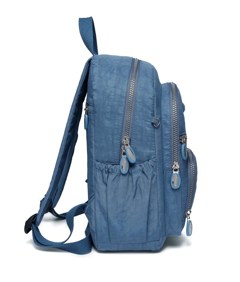AOTIAN Small Size Backpack, Durable Lightweight Daypack for Women Girls & Boys Hiking Travel Sports, Light Blue - Image 4