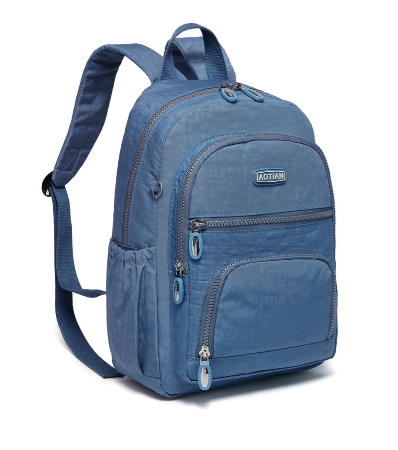 AOTIAN Small Size Backpack, Durable Lightweight Daypack for Women Girls & Boys Hiking Travel Sports, Light Blue - Image 1