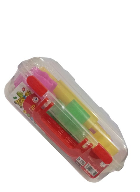 Funbo Colorful Modeling Clay Box for Kids, Includes Modeling Clay Tools, Suitable for Children 3 Years and Above, Safe and Easy to Use to Develop Creativity and Motor Skills.