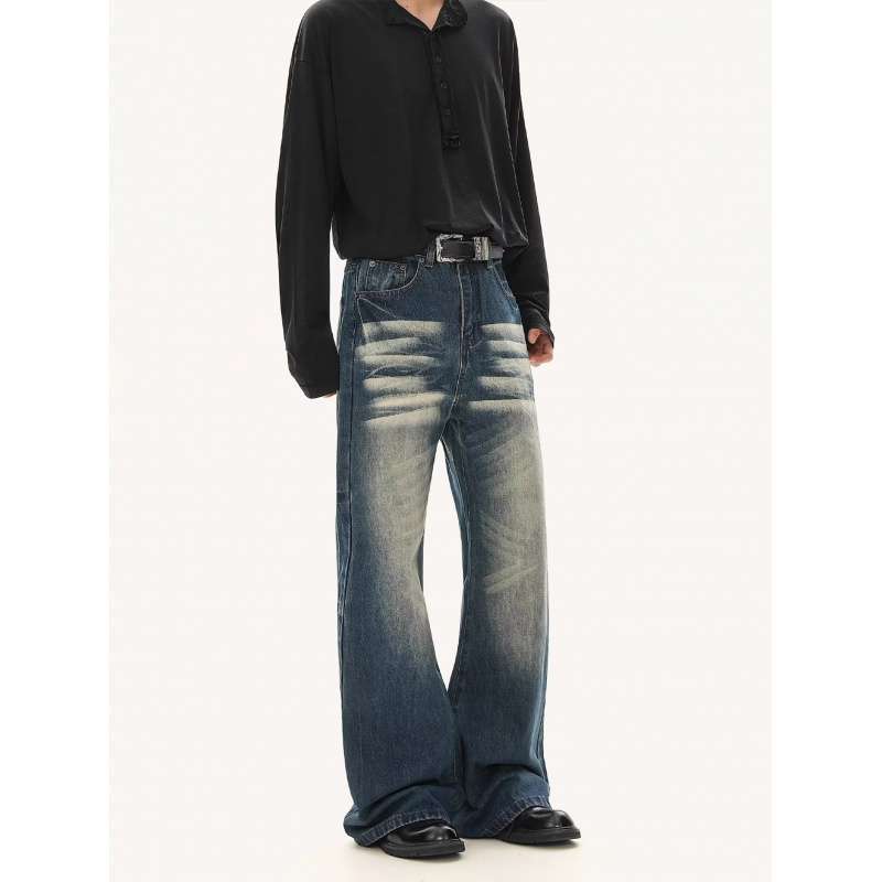 Unisex Classic Denim Jeans Loose Fit Daily Outdoor Wear - Image 4