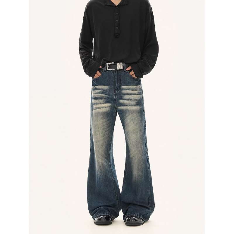 Unisex Classic Denim Jeans Loose Fit Daily Outdoor Wear - Image 1