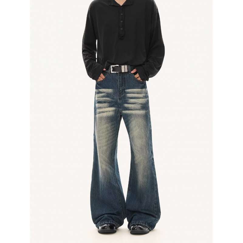 Unisex Classic Denim Jeans Loose Fit Daily Outdoor Wear - Image 2
