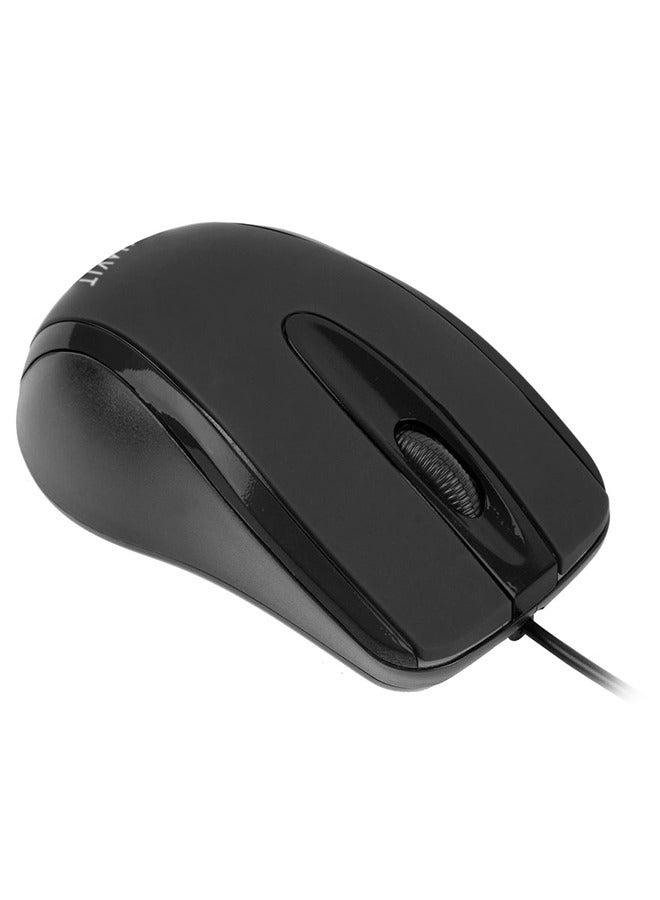 havit HV-MS753 USB2.0 Wired Optical Mouse, Ergonomic Design, HVMS-MS753-BK - Image 3