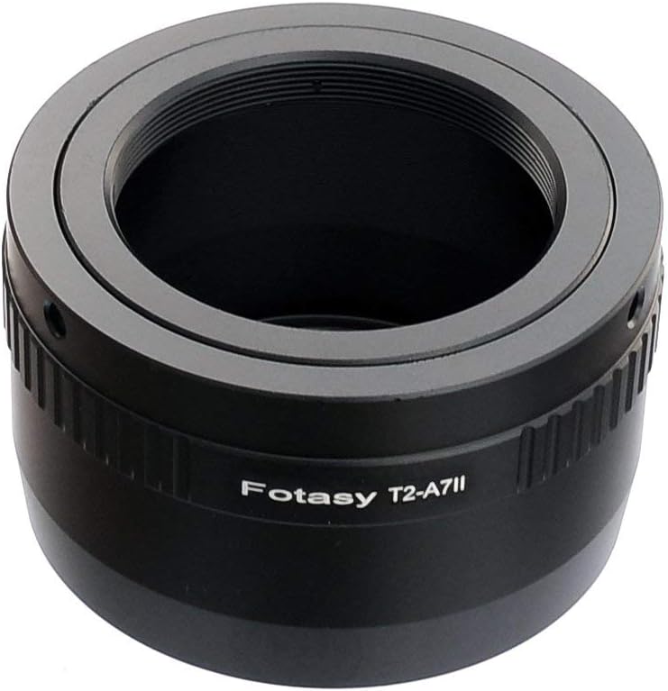 Fotasy محول عدسة T Mount إلى E Mount، محول T2 E Mount، محول عدسة تلسكوب Emount، متوافق مع سوني a7 a7R a7s II III IV a9 a7c Alpha 1 a6600 a6500 a6400 a6300 a6100 a6000 a5100 ZV-E10 - Image 1