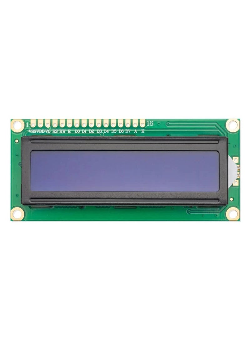 LCD 1602 16×2 Blue Backlight Character Display Module – compatible with Arduino, ESP, Raspberry Pi - Image 1