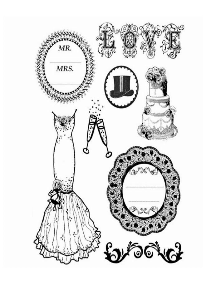 STAMPERIA WTKCC22 14x18 Wedding