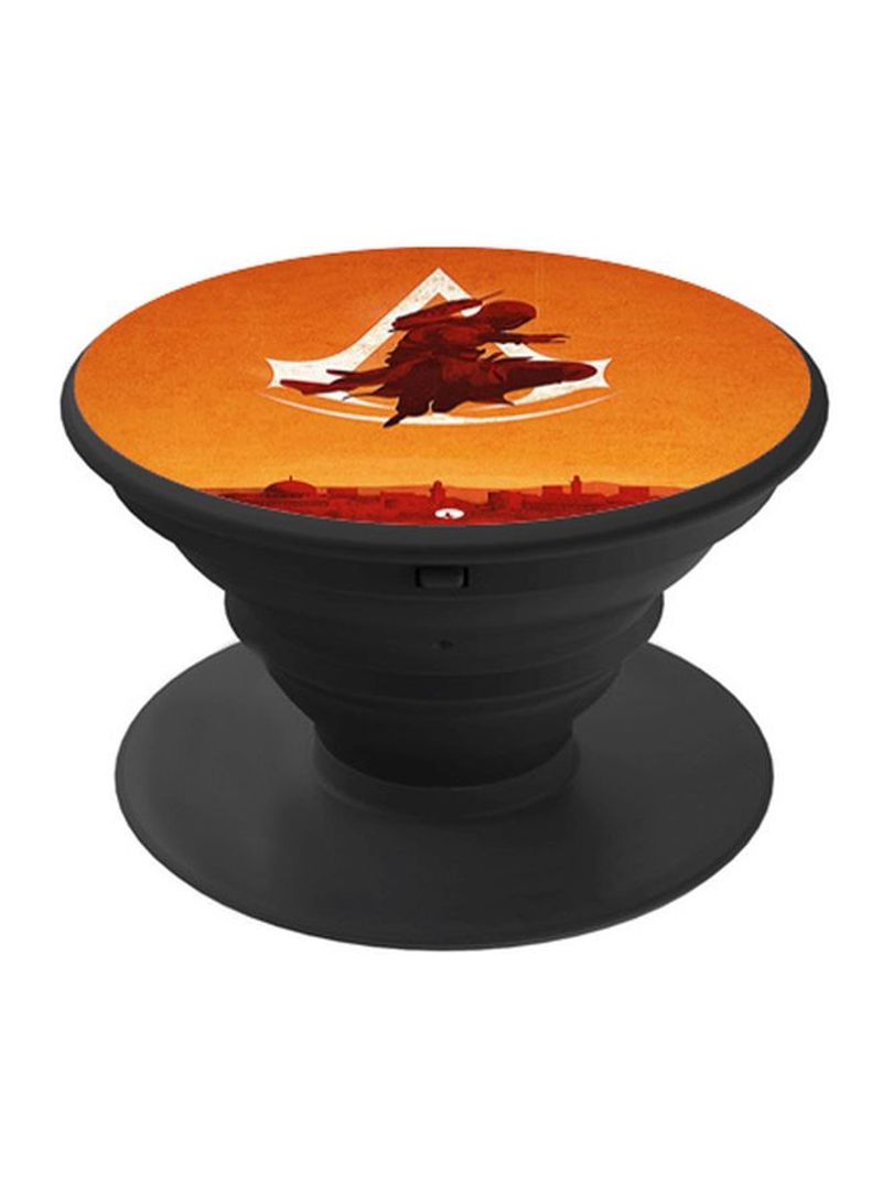 RKN Printed Pop Up Phone Grip Black/Orange/Red - Image 2
