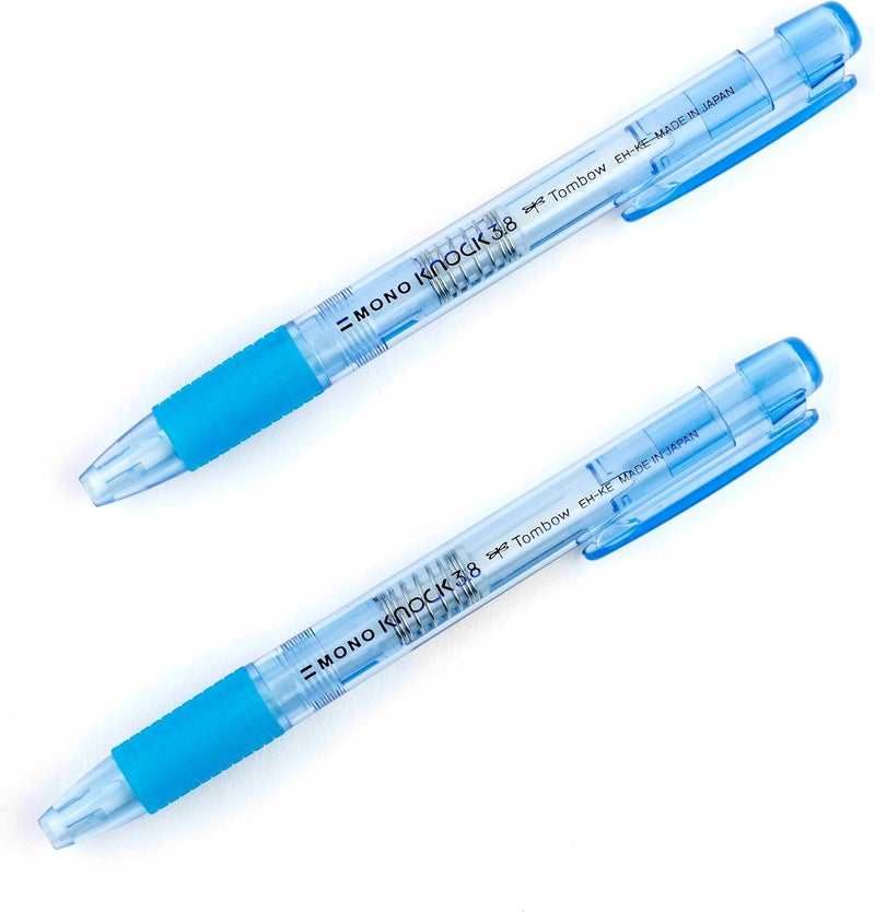 Tombow Mono Knock Erasers Tombow Mono Knock Eraser Blue 2Pack - Image 1