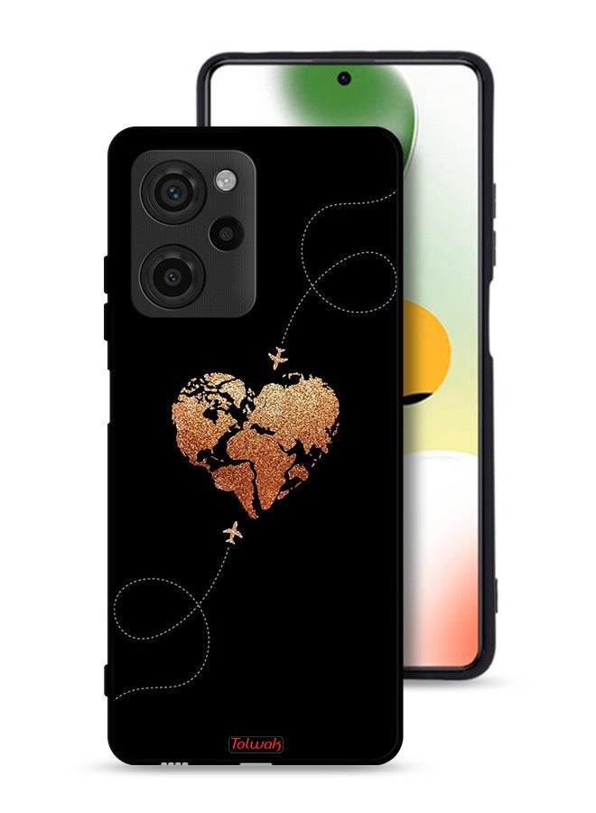 Tolwak غطاء واقي لهاتف Xiaomi Poco X5 Pro بتصميم طائرات تلمس القلب - Image 1