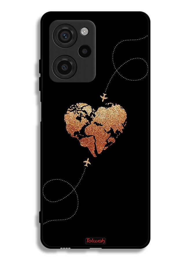 Tolwak غطاء واقي لهاتف Xiaomi Poco X5 Pro بتصميم طائرات تلمس القلب - Image 2