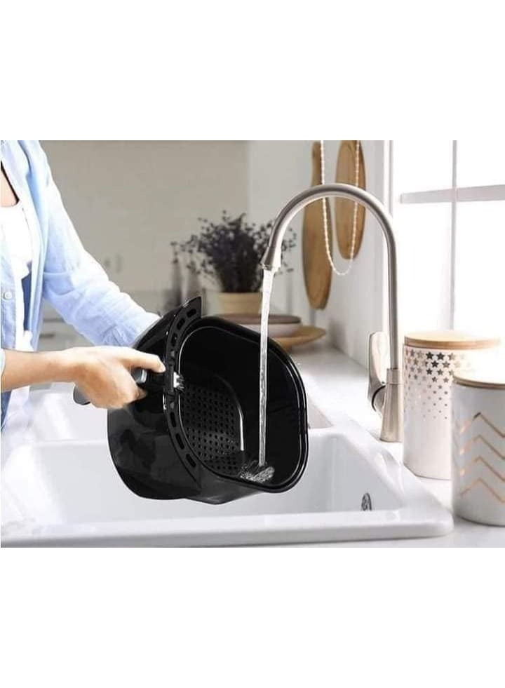 سوكاني مقلاة هوائية رقمية سوكاني SK-8014 بسعة 8 لترات وقوة 1800 واط مع شاشة LCD تعمل باللمس ونظام حماية من الحرارة الزائدة - أسود - Image 2