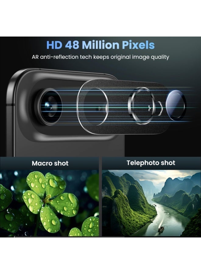 ACLIX Camera Lens Protector for iPhone 17 Air, Full Coverage 9H Tempered Glass Ring Cover, Matte Metal Plate, Case Friendly, 6.5-Inch Display, 1-Pack (Black) - Image 5