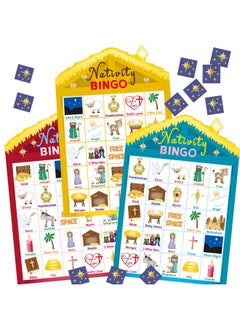 Nativity Bingo Game For Kids 24 Players Christmas Bingo Game Holiday Religious Party Activities Vbs - pzsku/Z0093A2D56469DB51373FZ/45/_/1732788297/8ccc0227-8129-4d9c-9599-79736b43343b