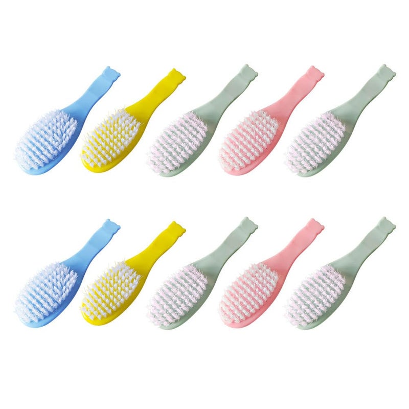 ERINGOGO 10pcs Baby Hair Brushes Set Baby Soft Bristles Massage Brush Cradle Cap Hair Scalp Grooming Small Comb for Newborns Toddlers Boys Girls - Image 2