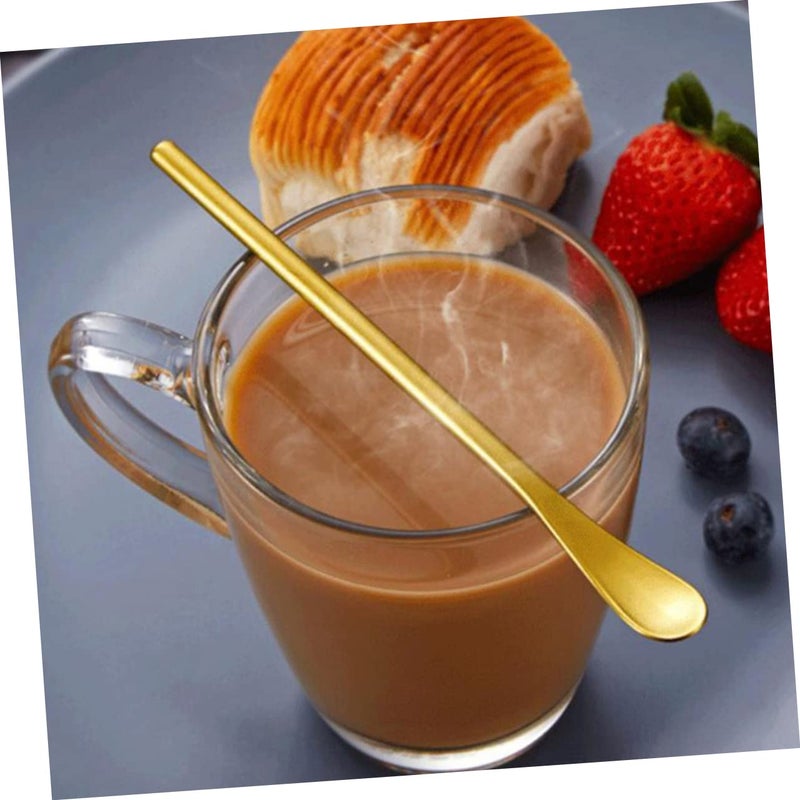 6Pcs Long Handle Stainless Steel Cocktail Mixing Spoons Stirrers For Parties Home Bar - Image 4
