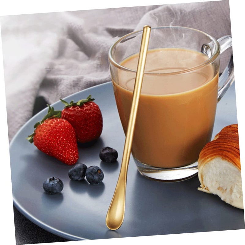 6Pcs Long Handle Stainless Steel Cocktail Mixing Spoons Stirrers For Parties Home Bar - Image 5