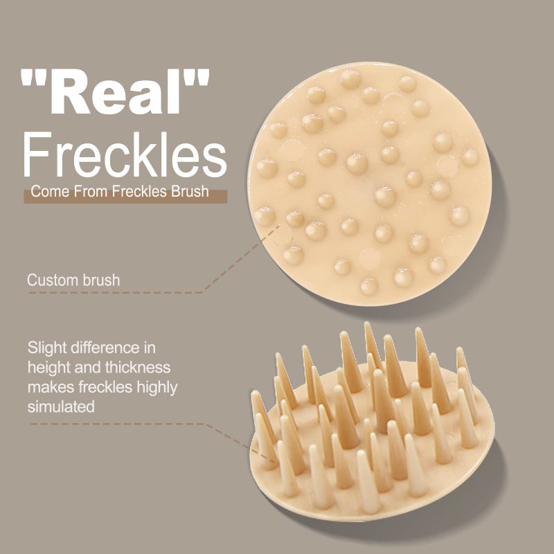 MAYKOO Freckle Cushion Natural Like Freckle Makeup Fake Freckles Pen Waterproof Long Lasting Quick Dry, Get Sun-kissed Stars Makeup Freckle in One Press, Fresh Brown, 15g - Image 5
