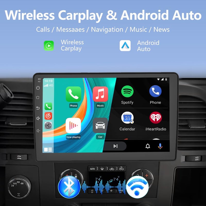 AWESAFE 4Core 64GB Car Radio Stereo for Chevy Chevrolet Silverado Tahoe Equinox GMC Sierra Yukon with CarPlay Android Auto Backup Camera - Image 3