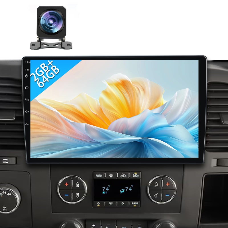 AWESAFE 4Core 64GB Car Radio Stereo for Chevy Chevrolet Silverado Tahoe Equinox GMC Sierra Yukon with CarPlay Android Auto Backup Camera - Image 1