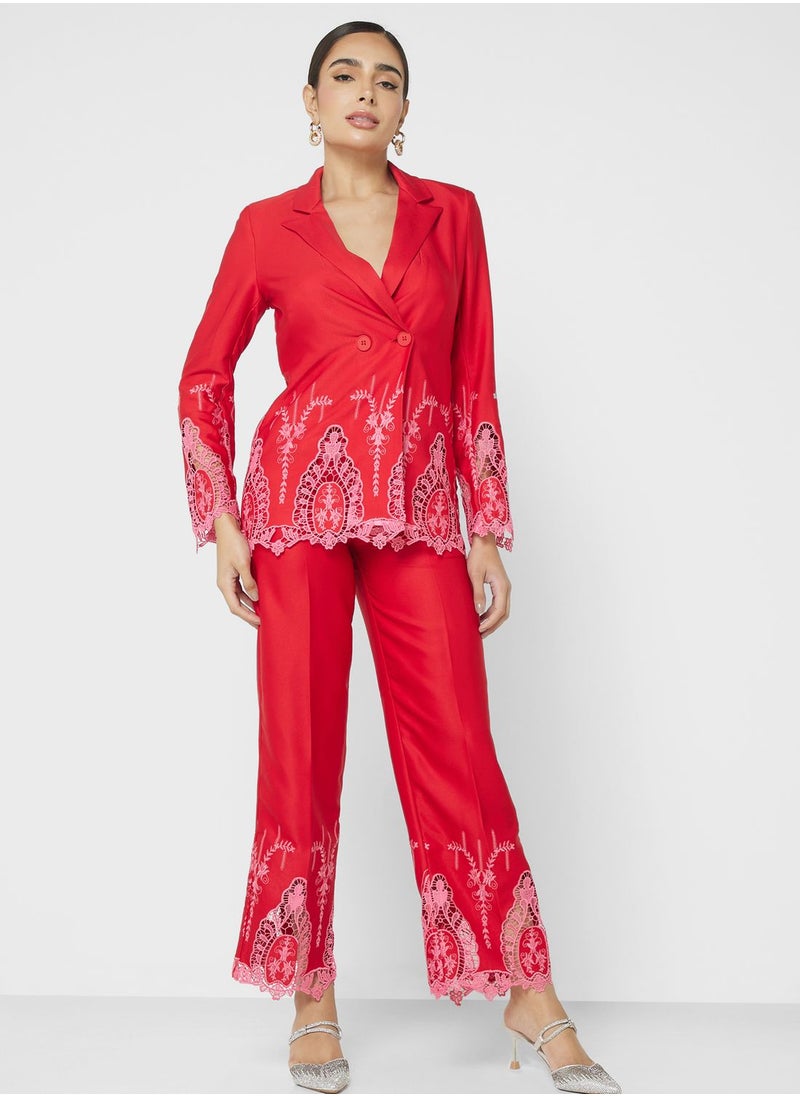 Never fully Dressed - Printed High Waist Pants - Image 1