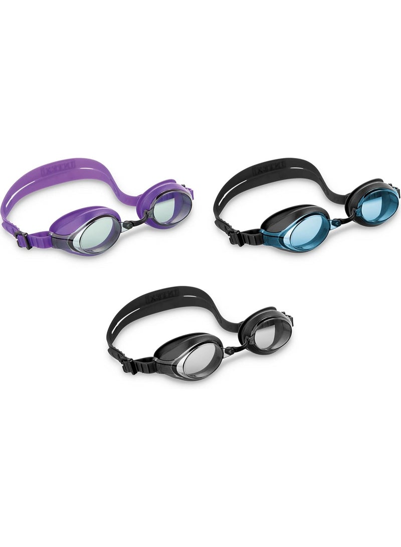 INTEX Silicone Sport Racing Swimming Goggles - Image 1