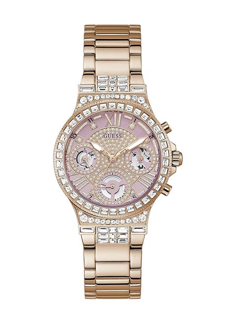GUESS Women's Sport Multifunction Glitz with Crystals 36mm Watch