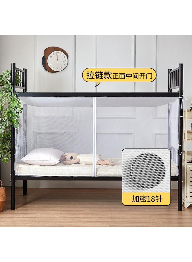 Bluejw T Encrypted Mosquito Net College Student Dormitory Single Bed Upper And Lower Bunk Summer Side End Door 90 Bed Zipper Bedroom - Image 1