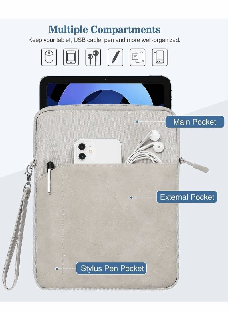In Air 9-11 Inch Tablet Sleeve Bag Carrying Case for iPad Pro 11 2021-2018, Air 5/4 10.9, 10.2, Galaxy Tab A8 10.5 Tab S8 11", Surface Go 2/1, Protective with Pocket - Image 4