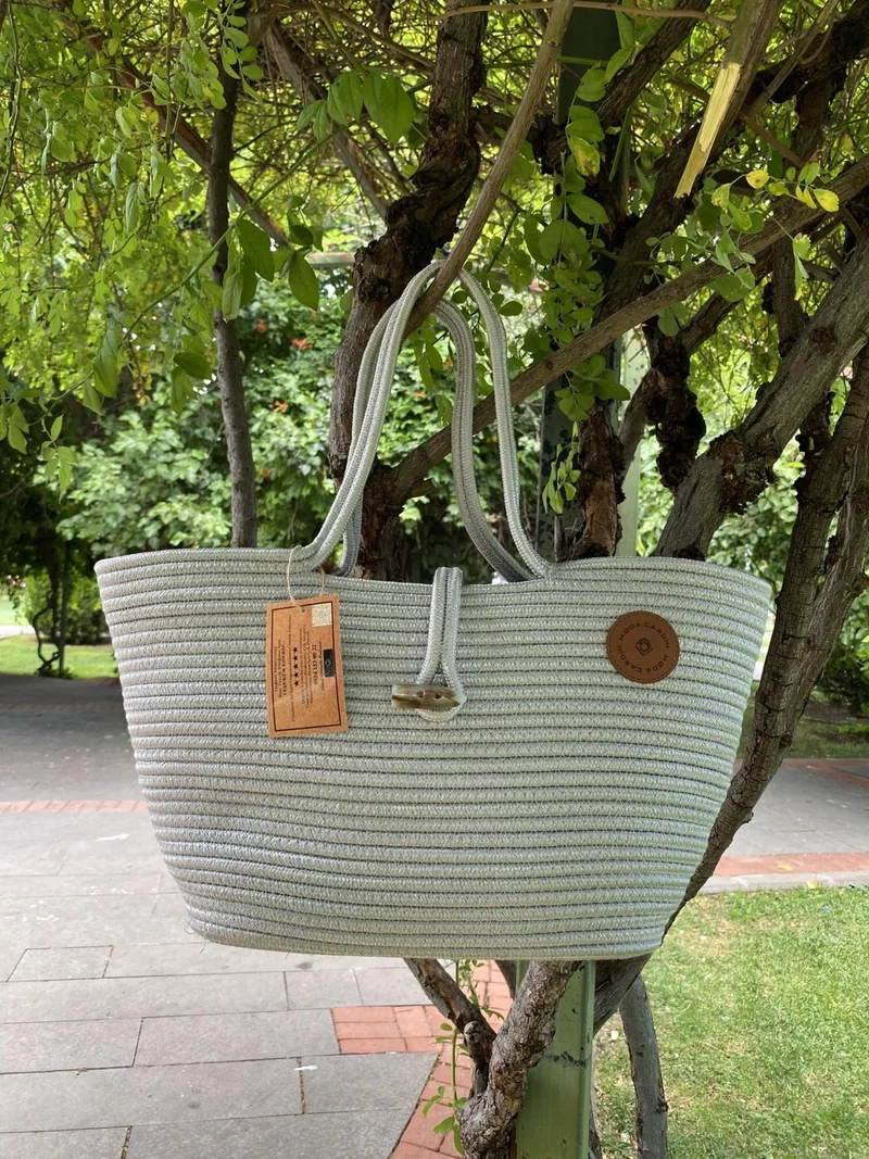 بدز ديري Jute Straw Look Handbag Beach Bag Shoulder Bag