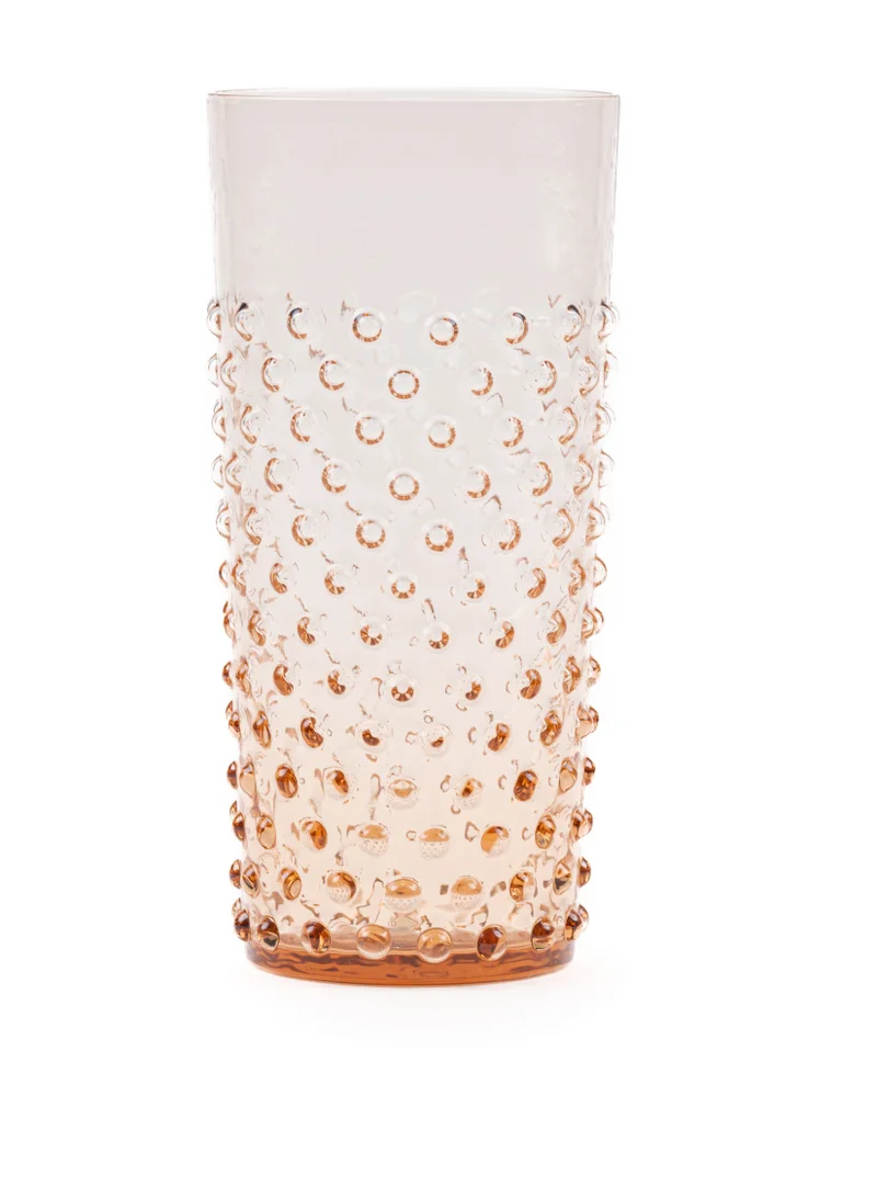 Anna Von Lipa Hobnail Glass New Brown Tall