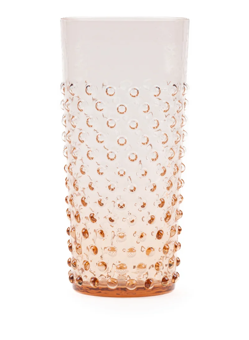 Anna Von Lipa Hobnail Glass New Brown Tall