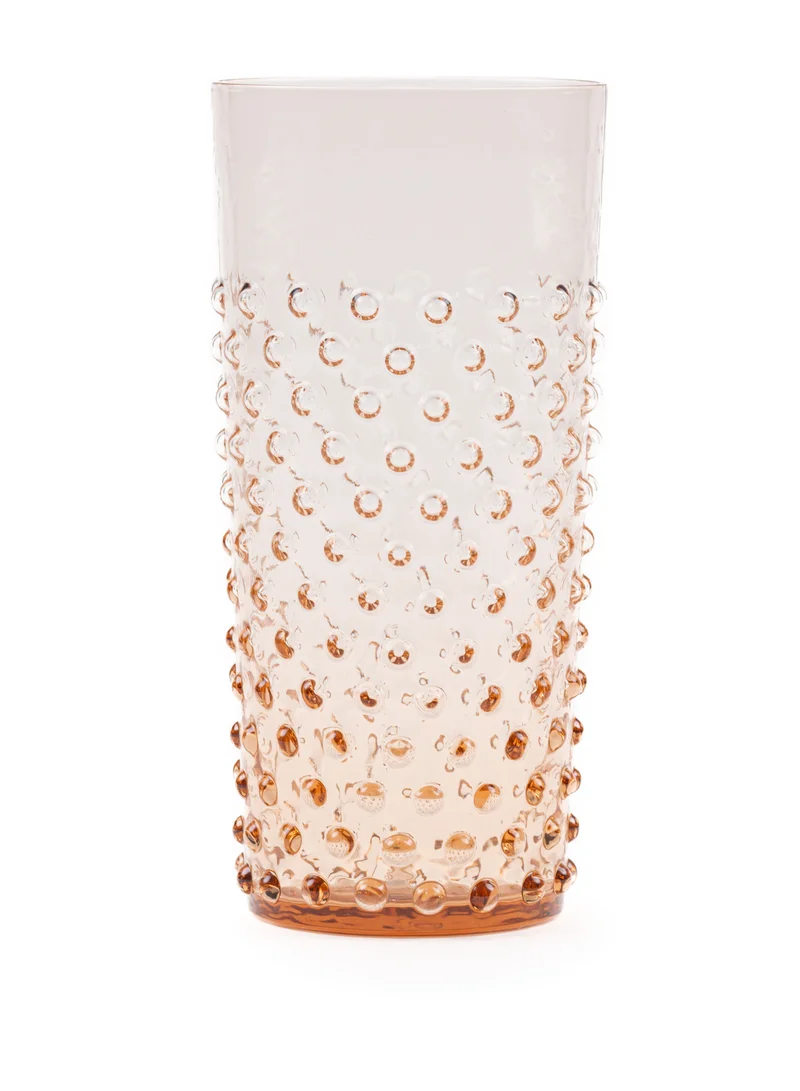 Anna Von Lipa Hobnail Glass New Brown Tall
