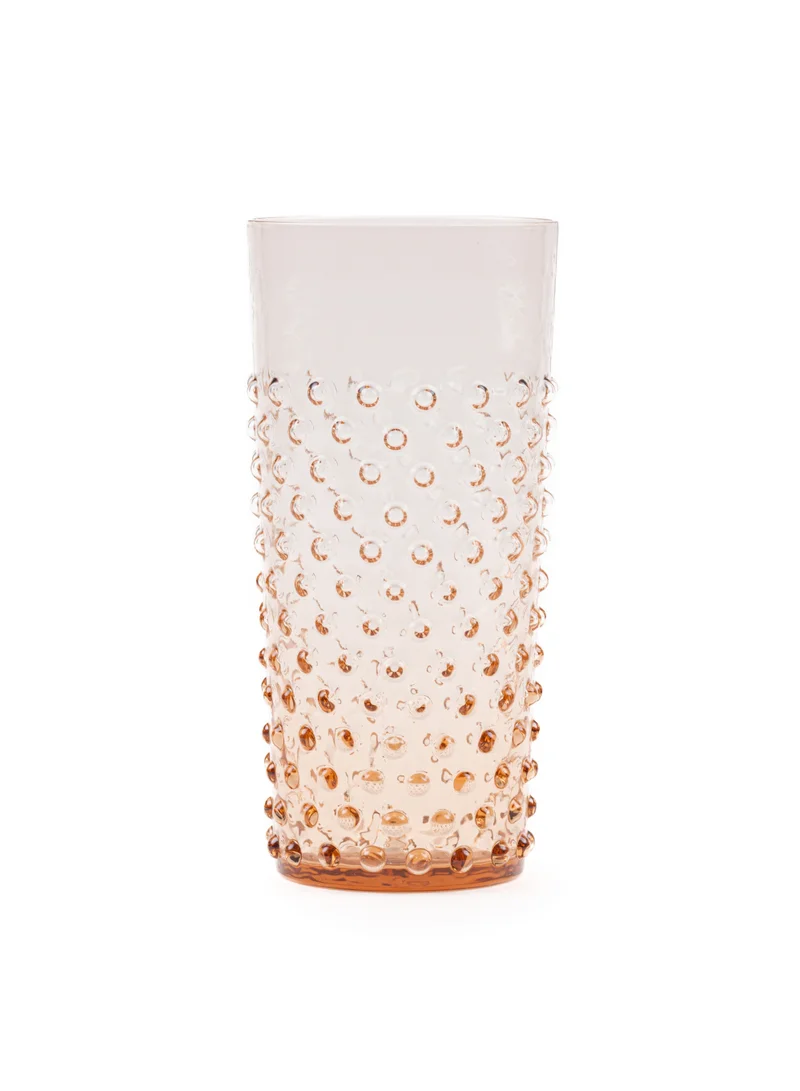 Anna Von Lipa Hobnail Glass New Brown Tall