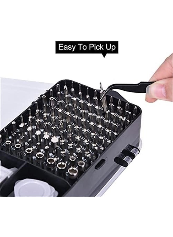 yongsheng 115 in 1 Precision Screwdriver Set，Screwdriver Set, Precision Tool kit for Glasses PC Laptop Mobile Cell Phone Digital Watch (115 in 1 Black)  - Image 5