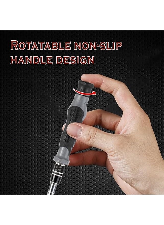 yongsheng 115 in 1 Precision Screwdriver Set，Screwdriver Set, Precision Tool kit for Glasses PC Laptop Mobile Cell Phone Digital Watch (115 in 1 Black)  - Image 3