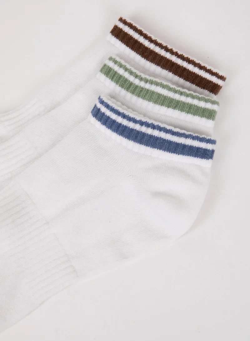 DeFacto 3-Pack Cotton Ankle Socks