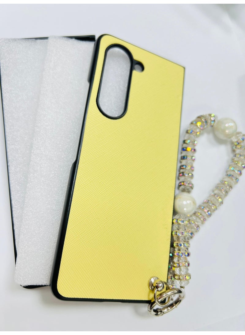 vesus Compatible with  Fold5 , Leather Silm Premium Business Protective Cover Case YELLOW - Image 3