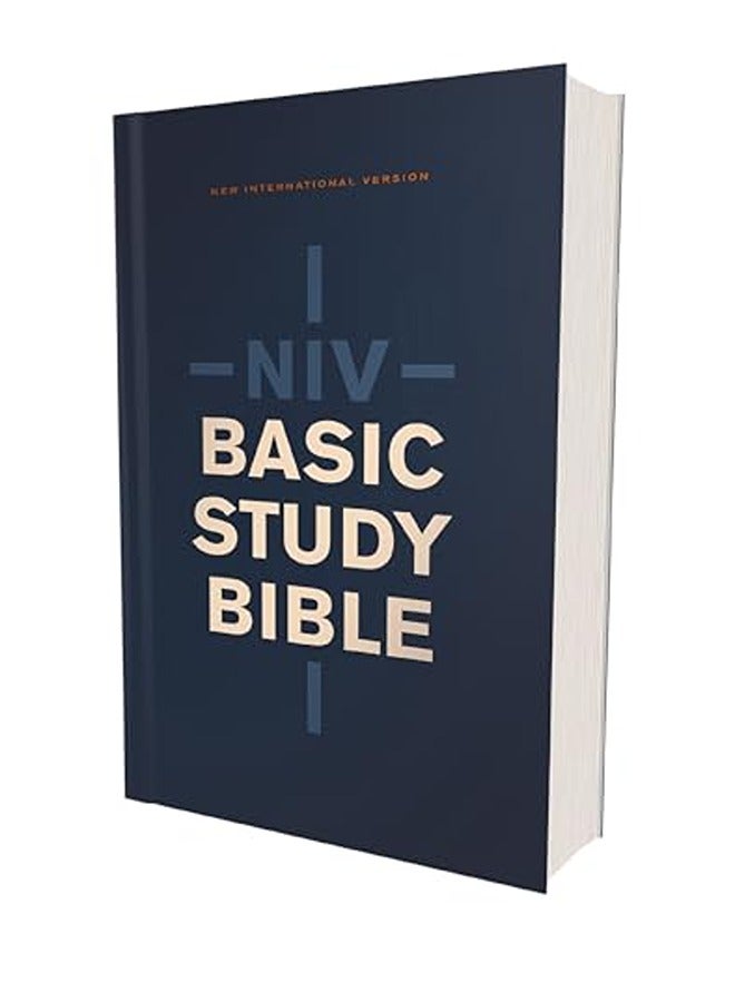 NIV, Basic Study Bible, Economy Edition, Paperback, Blue, Red Letter