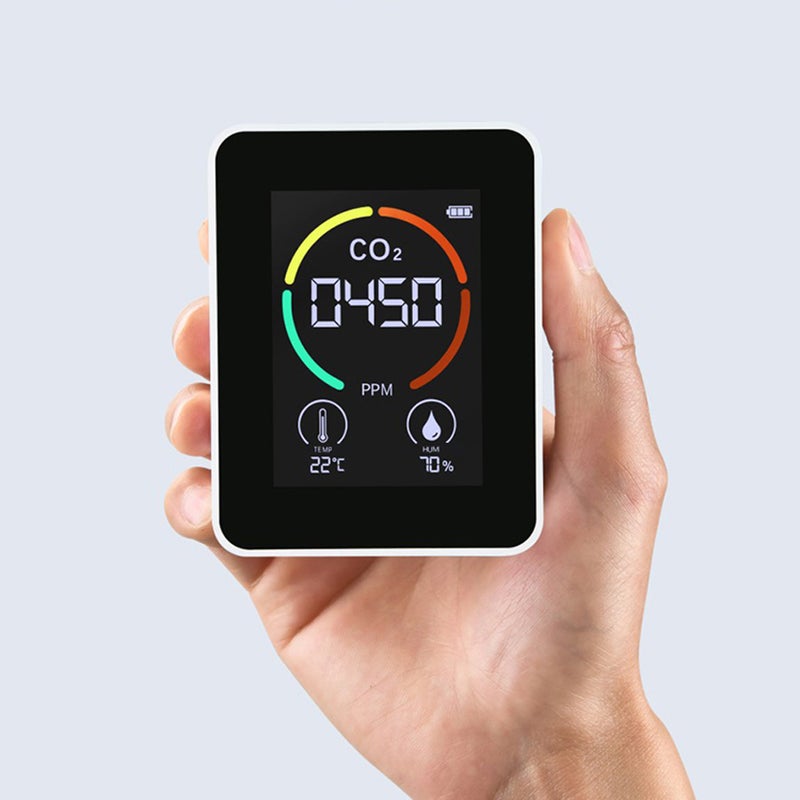 Indoor Portable CO2 Detector Multifunctional Thermohygrometer Home Digital Air Detector Intelligent Air Quality Analyzer Household Air Pollution Monitor - Image 5