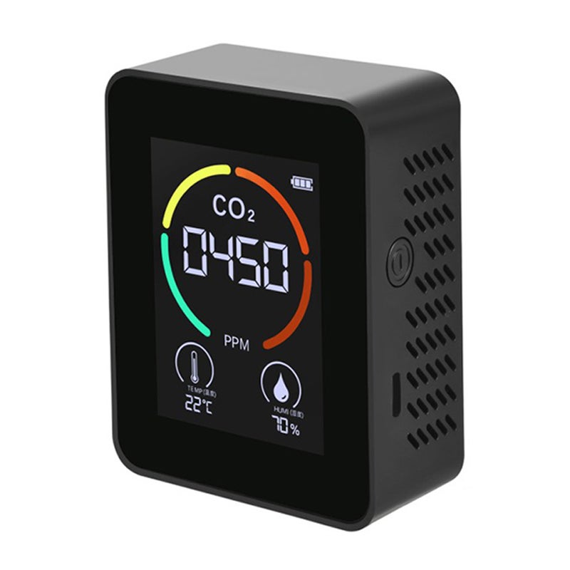 Indoor Portable CO2 Detector Multifunctional Thermohygrometer Home Digital Air Detector Intelligent Air Quality Analyzer Household Air Pollution Monitor - Image 1