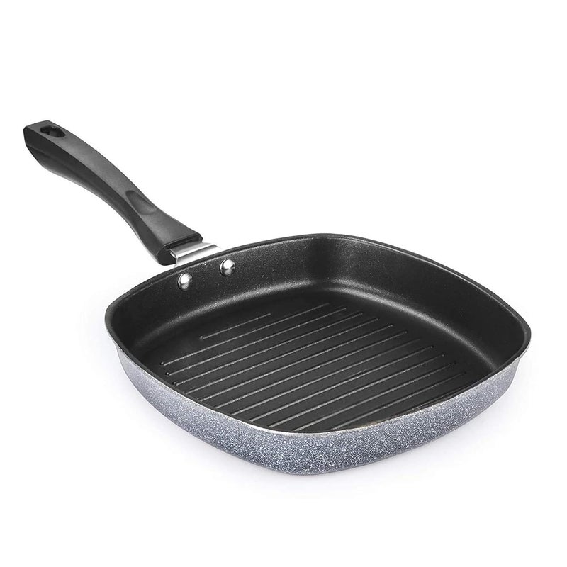 IDEAL PRIME Heavy Duty Aluminium NonStick Grill Pan Double Coated Long Lasting Multi Snacks Grill Pan Sandwich Tawa Cookware Pack of 1 - Image 3