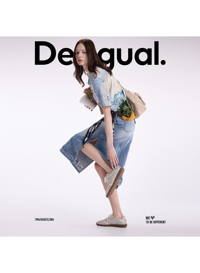 DESIGUAL van Gogh Print Cuban Collar Women's Blouse - Spring/summer 2025 Collection - Image 3