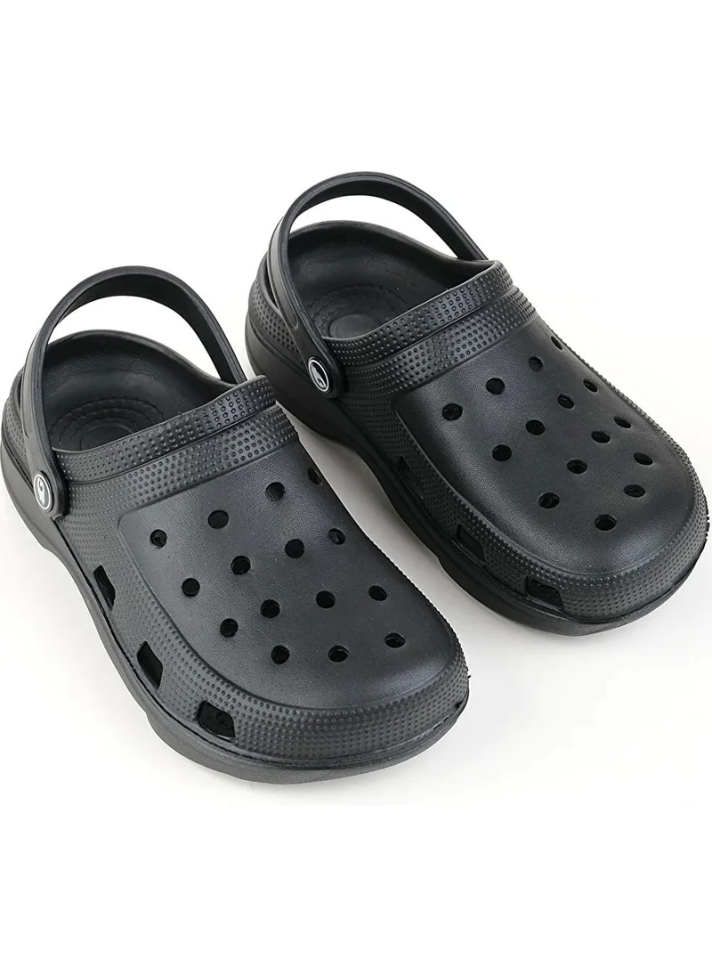 Gezer Men's Sabo Slippers, Medical, Hospital, Nurse, Eva Black