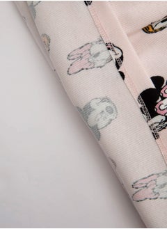 DeFacto Disney Mickey & Minnie Ribbed Short Sleeve Dress And Bloomers 2-Piece Set  - Image 4