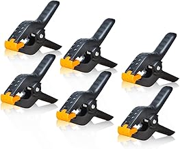 SLOW DOLPHIN Slow Dolphin Heavy Duty Spring Clamps Clip 4.5 Inch for Muslin/Paper Photo Studio Backdrops Background-6 - Image 1