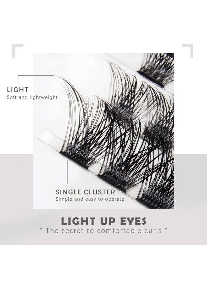 HOSAILY - Lash Clusters 108 Clusters Lashes Diy Eyelash Extensions 3D Volume Effect D Curl Individual Lash Clusters Mixed 810121416Mm Wide Band Cluster Lashes For Home Use - Image 1